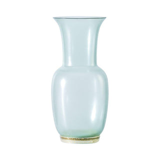 Venini Satin 706.22 satin vase rio green/crystal with gold leaf h. 36 cm. Buy on Shopdecor VENINI collections
